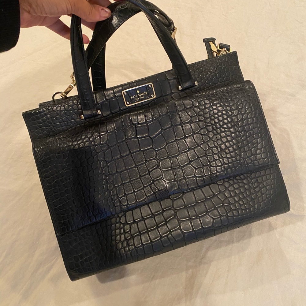 SOLD - Kate Spade Croc Tote